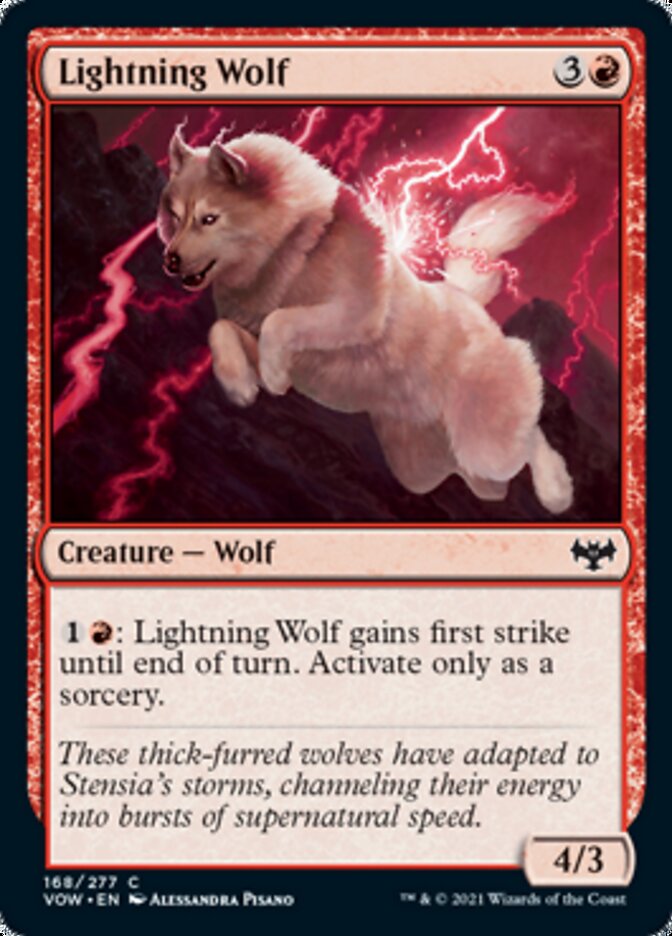 Lightning Wolf [Innistrad: Crimson Vow] | Galaxy Games LLC