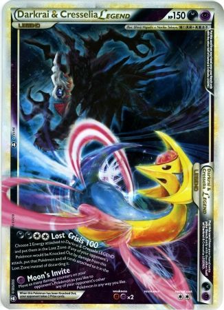 Darkrai & Cresselia LEGEND (99/102) (Jumbo Card) [HeartGold & SoulSilver: Triumphant] | Galaxy Games LLC