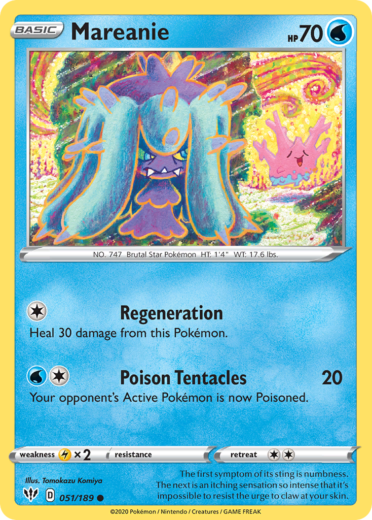 Mareanie (051/189) [Sword & Shield: Darkness Ablaze] | Galaxy Games LLC