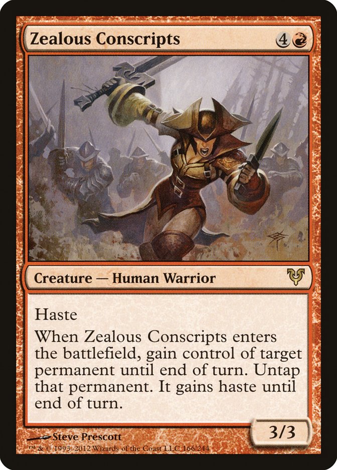 Zealous Conscripts [Avacyn Restored] | Galaxy Games LLC