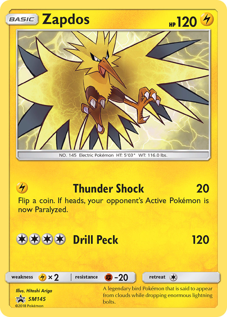 Zapdos (SM145) [Sun & Moon: Black Star Promos] | Galaxy Games LLC