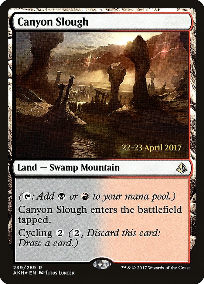 Canyon Slough [Amonkhet Prerelease Promos] | Galaxy Games LLC