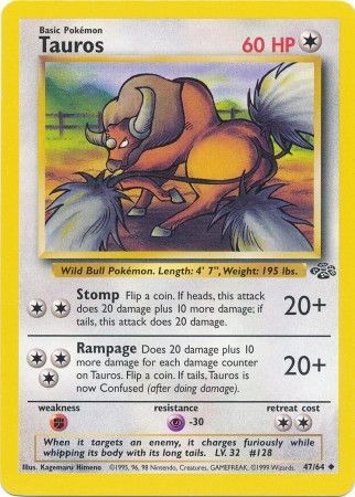 Tauros (47/64) [Jungle Unlimited] | Galaxy Games LLC