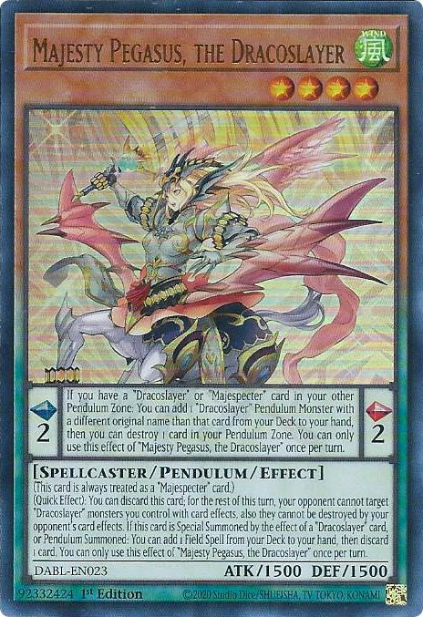 Majesty Pegasus, the Dracoslayer [DABL-EN023] Ultra Rare | Galaxy Games LLC