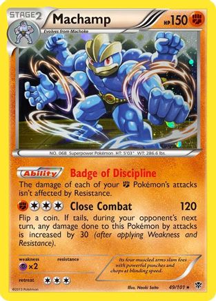 Machamp (49/101) (Cosmos Holo) [Black & White: Plasma Blast] | Galaxy Games LLC