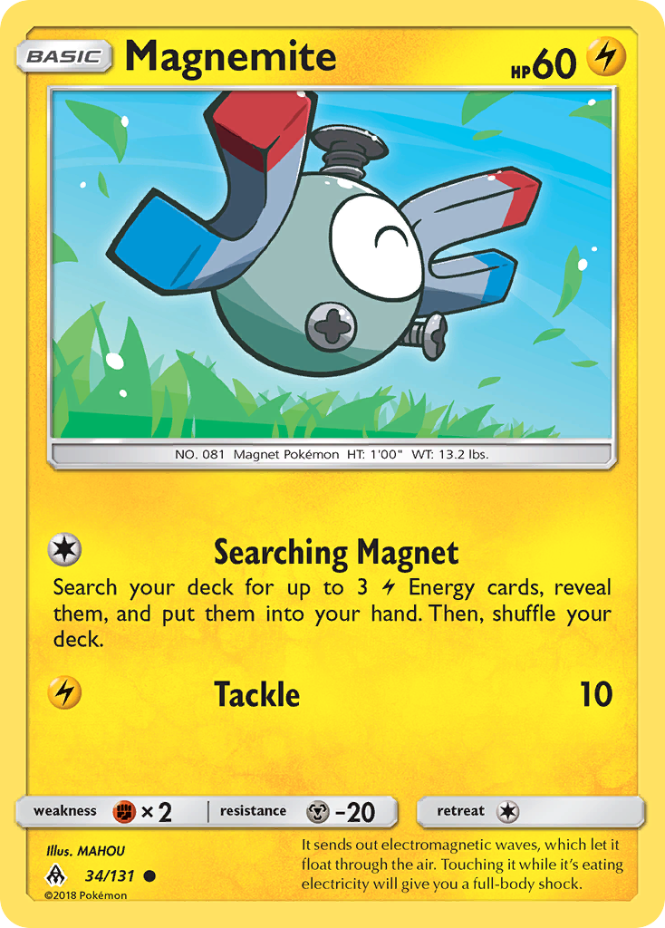 Magnemite (34/131) [Sun & Moon: Forbidden Light] | Galaxy Games LLC