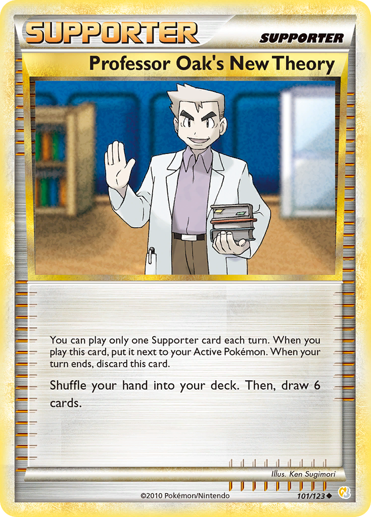 Professor Oak's New Theory (101/123) [HeartGold & SoulSilver: Base Set] | Galaxy Games LLC