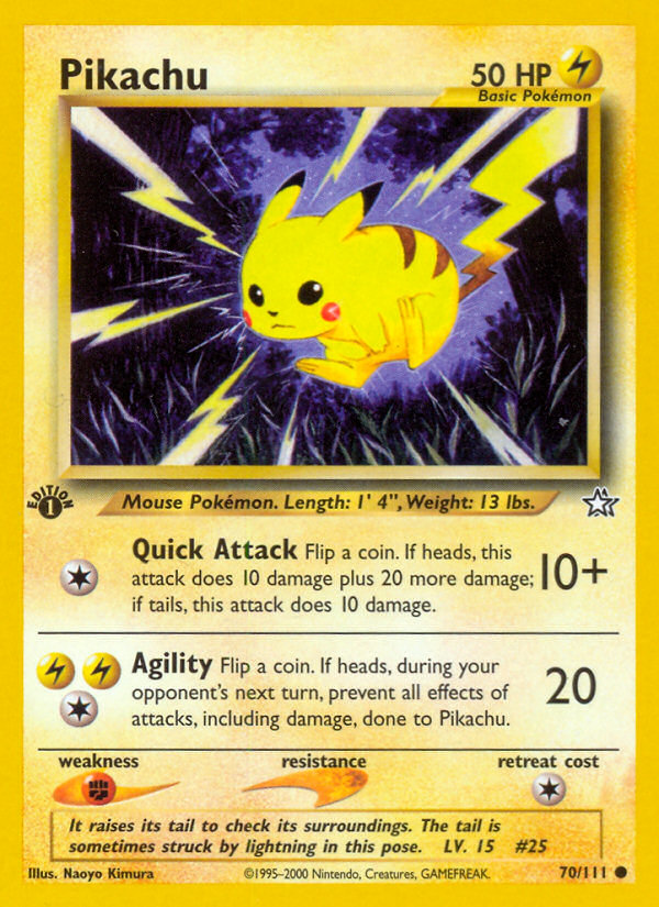 Pikachu (70/111) [Neo Genesis 1st Edition] | Galaxy Games LLC