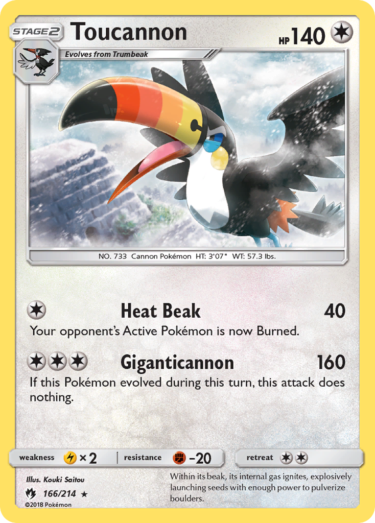 Toucannon (166/214) [Sun & Moon: Lost Thunder] | Galaxy Games LLC