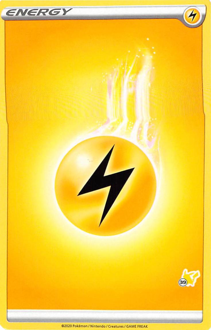 Lightning Energy (Pikachu Stamp #39) [Battle Academy 2022] | Galaxy Games LLC