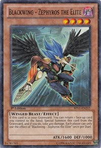 Blackwing - Zephyros the Elite [BP01-EN215] Starfoil Rare | Galaxy Games LLC