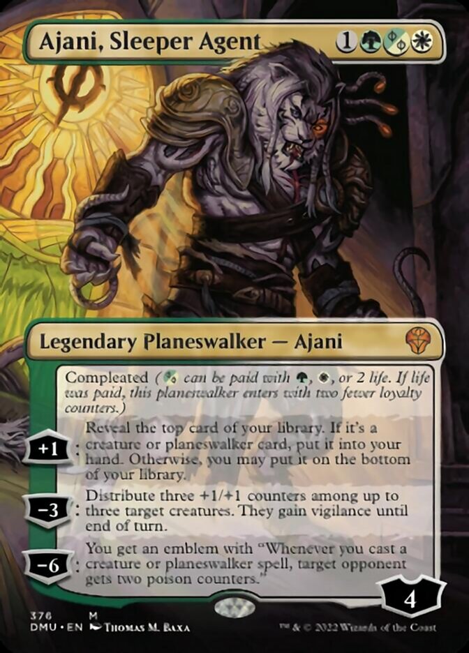 Ajani, Sleeper Agent (Borderless) (376) [Dominaria United] | Galaxy Games LLC