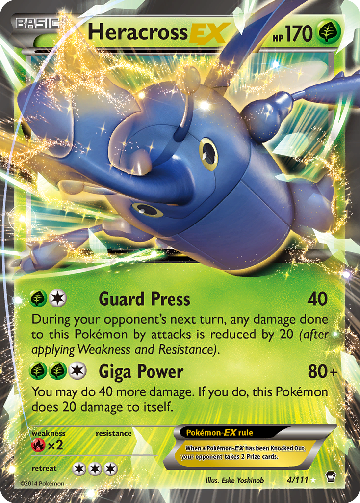 Heracross EX (4/111) [XY: Furious Fists] | Galaxy Games LLC