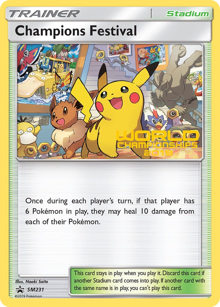 Champions Festival (SM231) (Champion 2019) [Sun & Moon: Black Star Promos] | Galaxy Games LLC