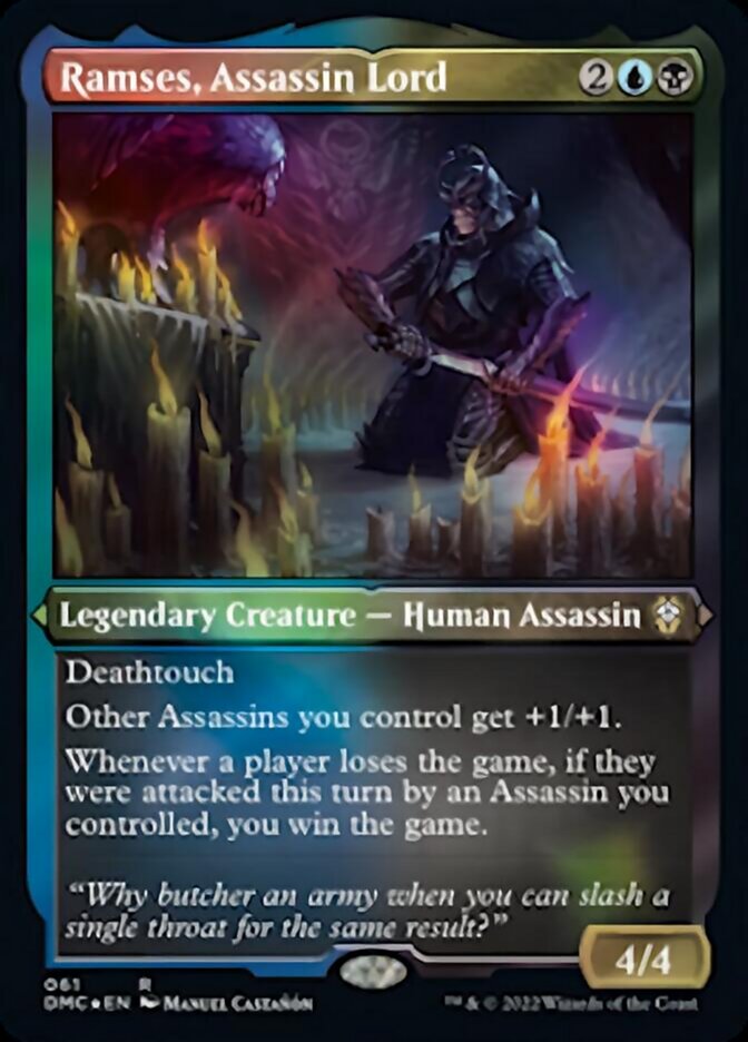 Ramses, Assassin Lord (Foil Etched) [Dominaria United Commander] | Galaxy Games LLC