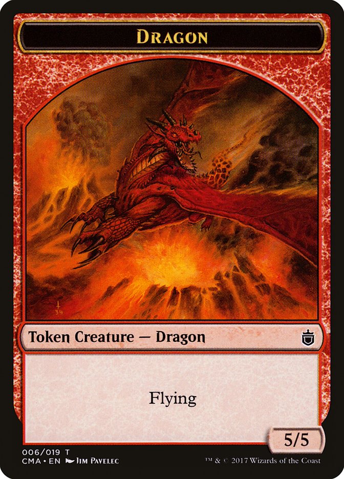 Dragon Token [Commander Anthology Tokens] | Galaxy Games LLC