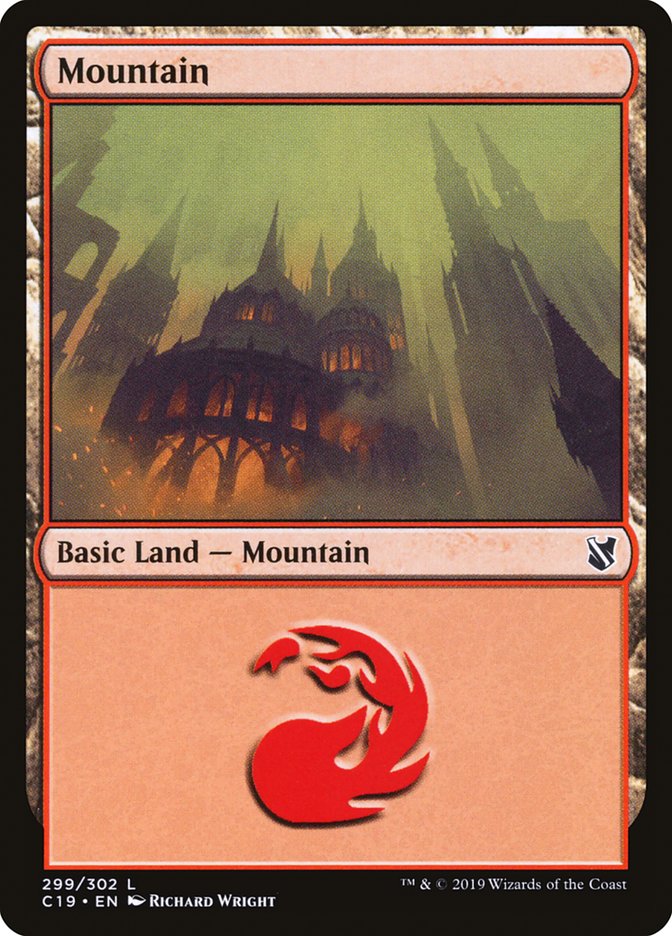 Mountain (299) [Commander 2019] | Galaxy Games LLC