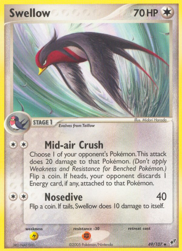 Swellow (49/107) [EX: Deoxys] | Galaxy Games LLC