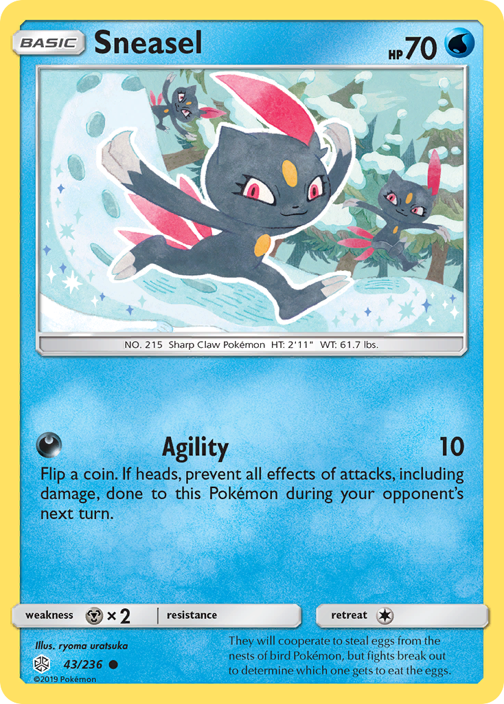 Sneasel (43/236) [Sun & Moon: Cosmic Eclipse] | Galaxy Games LLC