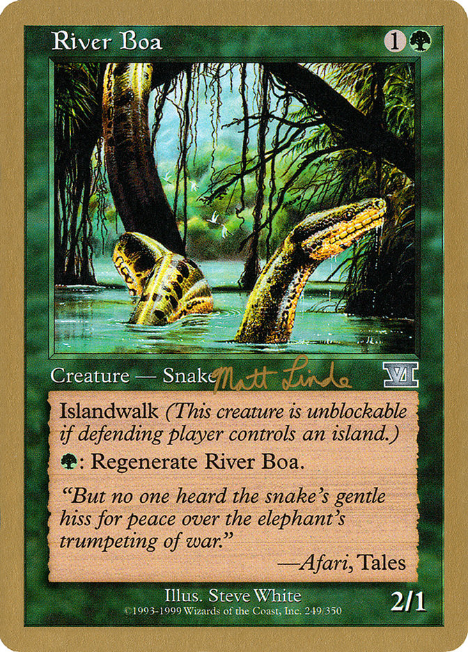 River Boa (Matt Linde) [World Championship Decks 1999] | Galaxy Games LLC
