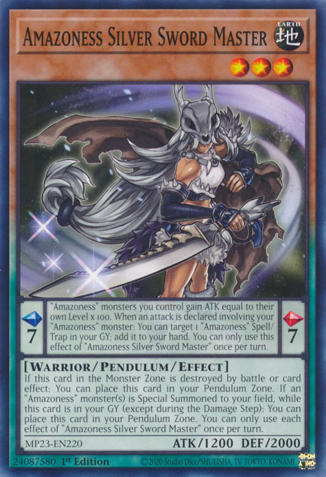 Amazoness Silver Sword Master [MP23-EN220] Common | Galaxy Games LLC