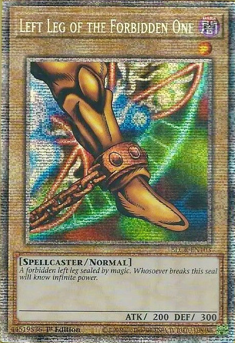 Left Leg of the Forbidden One [BLCR-EN103] Starlight Rare | Galaxy Games LLC