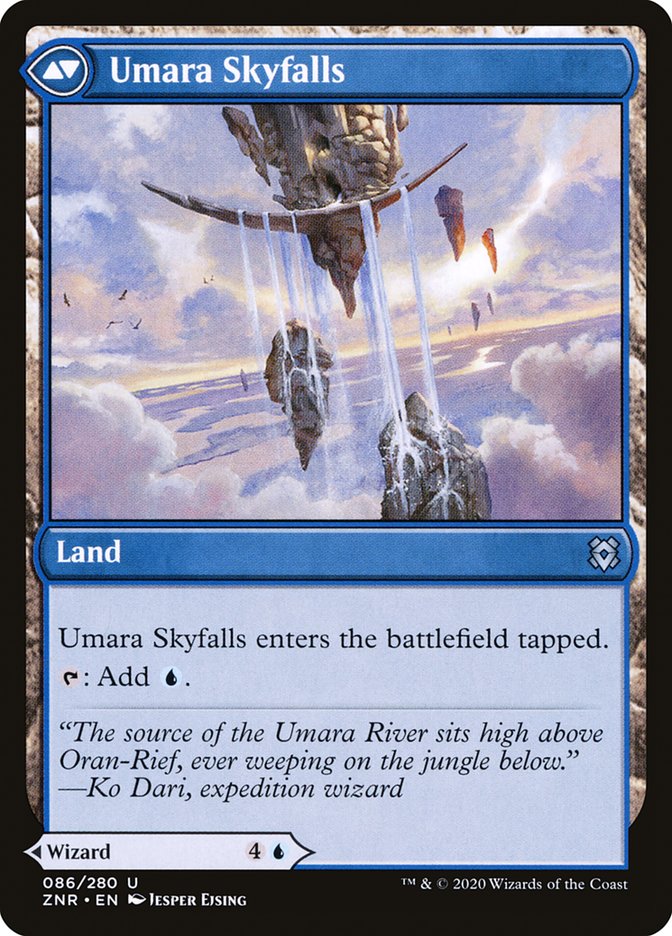 Umara Wizard // Umara Skyfalls [Zendikar Rising] | Galaxy Games LLC