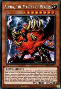 Alpha, the Master of Beasts [PHRA-EN023] Secret Rare | Galaxy Games LLC