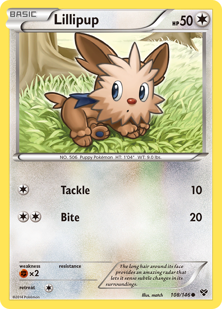 Lillipup (108/146) [XY: Base Set] | Galaxy Games LLC