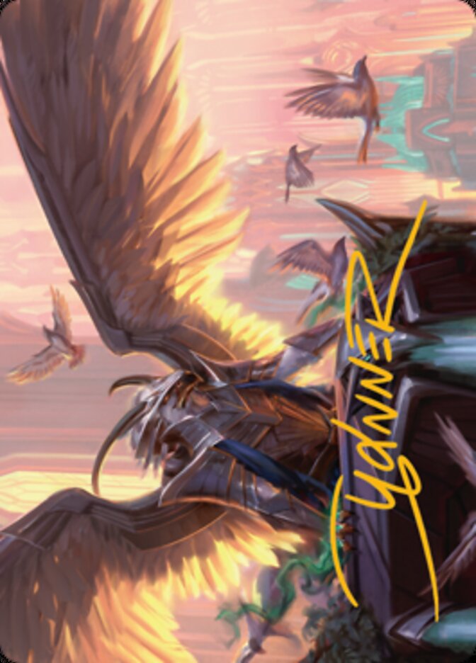 Falco Spara, Pactweaver 1 Art Card (Gold-Stamped Signature) [Streets of New Capenna Art Series] | Galaxy Games LLC