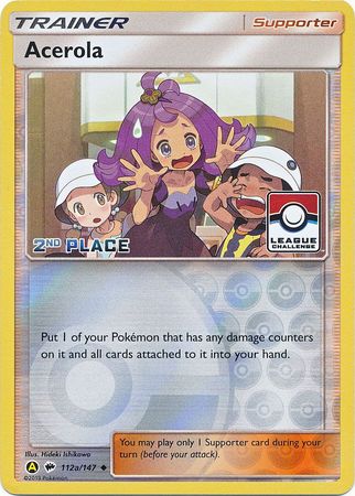 Acerola (112a/147) (League Promo 2nd Place) [Sun & Moon: Burning Shadows] | Galaxy Games LLC