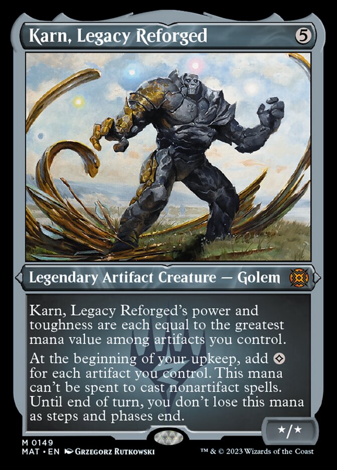 Karn, Legacy Reforged (Foil Etched) [March of the Machine: The Aftermath] | Galaxy Games LLC