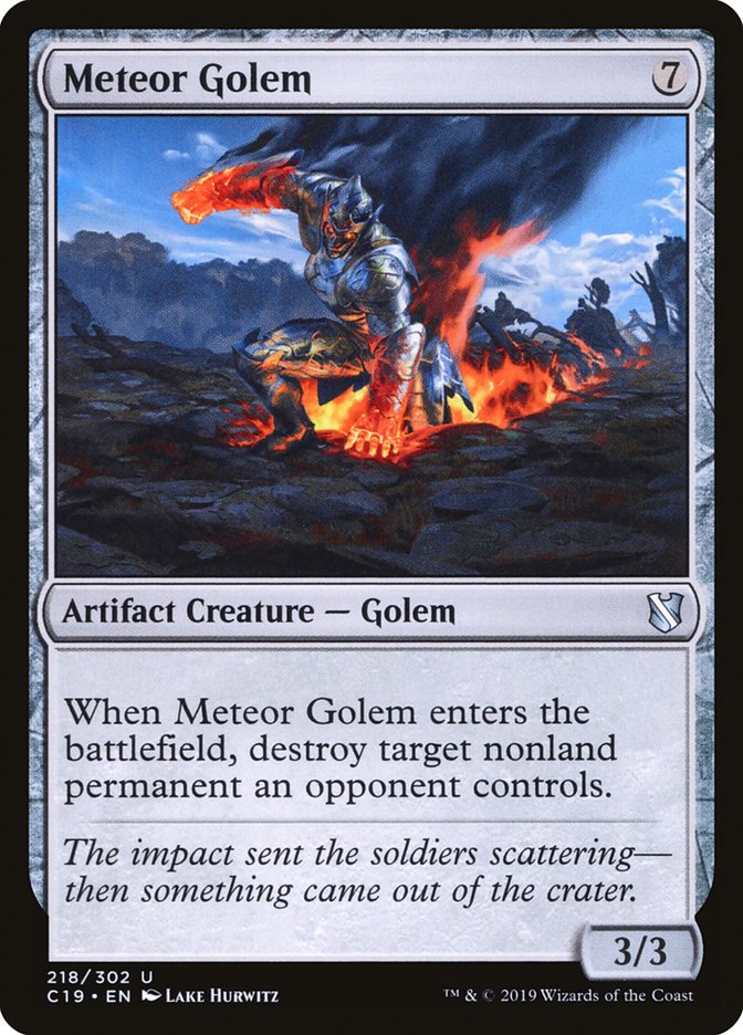 Meteor Golem [Commander 2019] | Galaxy Games LLC