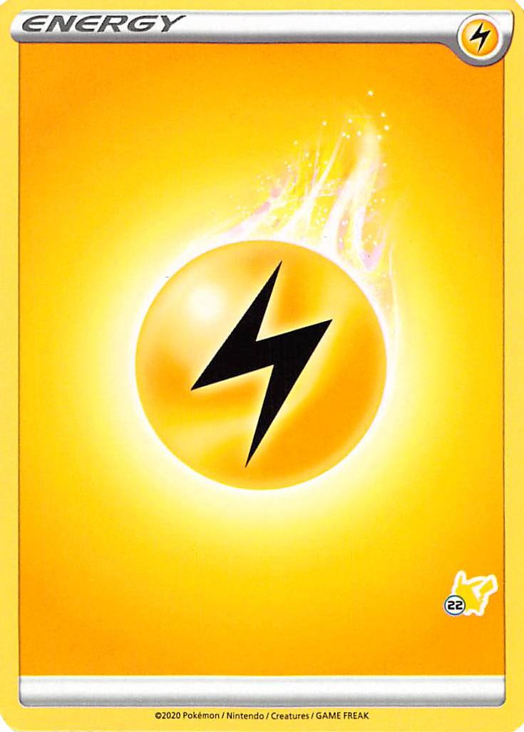 Lightning Energy (Pikachu Stamp #22) [Battle Academy 2022] | Galaxy Games LLC