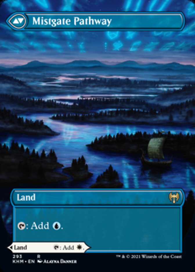Hengegate Pathway // Mistgate Pathway (Borderless Alternate Art) [Kaldheim] | Galaxy Games LLC