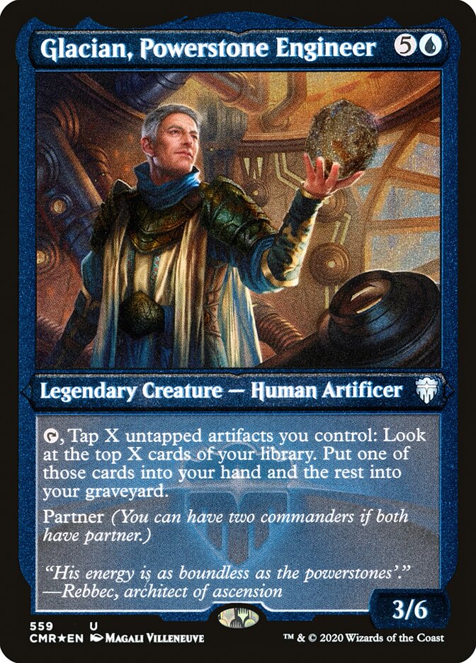 Glacian, Powerstone Engineer (Etched) [Commander Legends] | Galaxy Games LLC