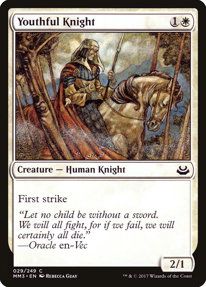 Youthful Knight [Modern Masters 2017] | Galaxy Games LLC