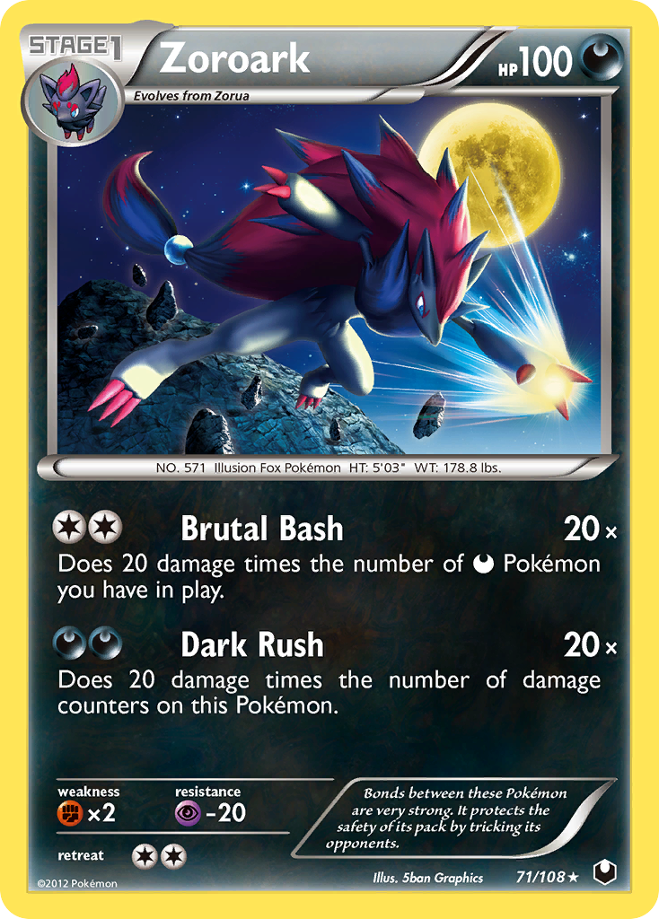 Zoroark (71/108) [Black & White: Dark Explorers] | Galaxy Games LLC