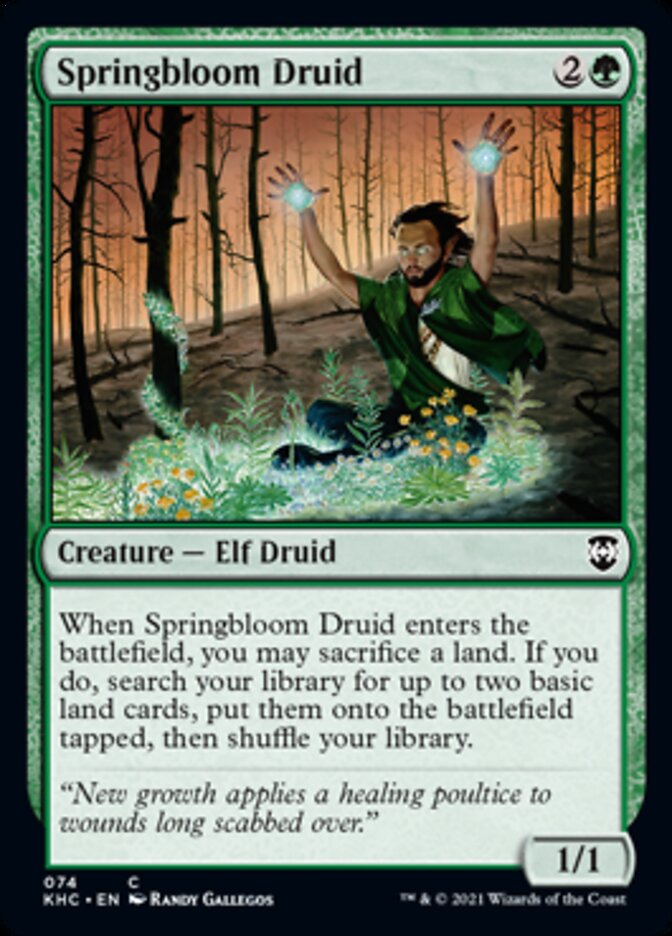 Springbloom Druid [Kaldheim Commander] | Galaxy Games LLC