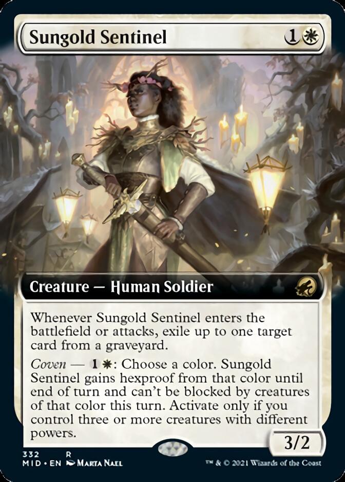 Sungold Sentinel (Extended Art) [Innistrad: Midnight Hunt] | Galaxy Games LLC