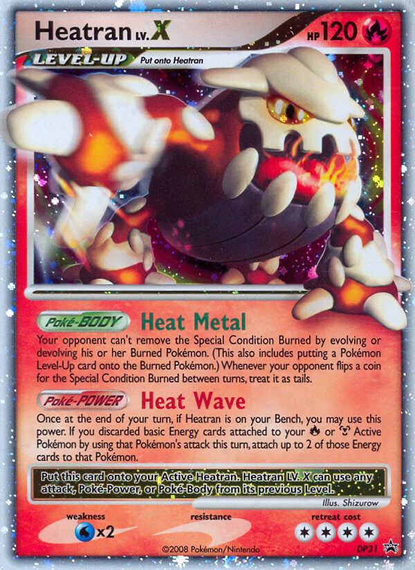 Heatran LV.X (DP31) [Diamond & Pearl: Black Star Promos] | Galaxy Games LLC