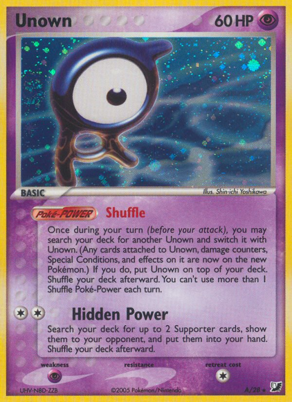 Unown (A/28) [EX: Unseen Forces] | Galaxy Games LLC
