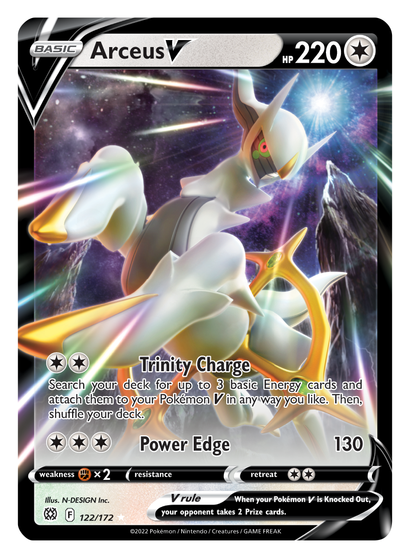 Arceus V (122/172) [Sword & Shield: Brilliant Stars] | Galaxy Games LLC