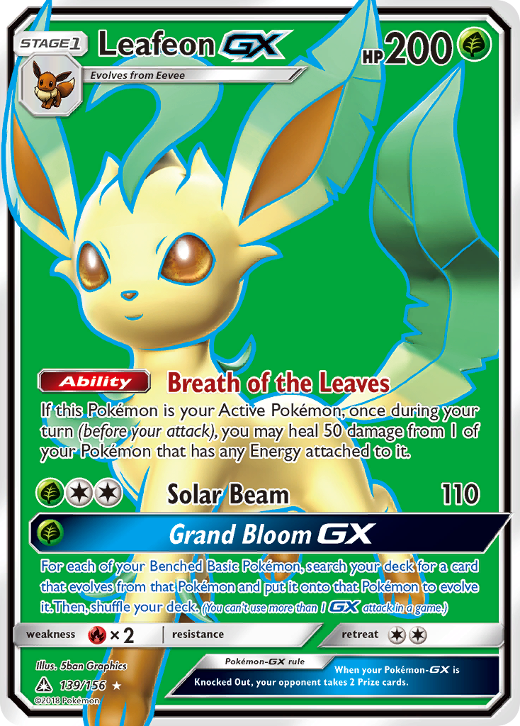 Leafeon GX (139/156) [Sun & Moon: Ultra Prism] | Galaxy Games LLC