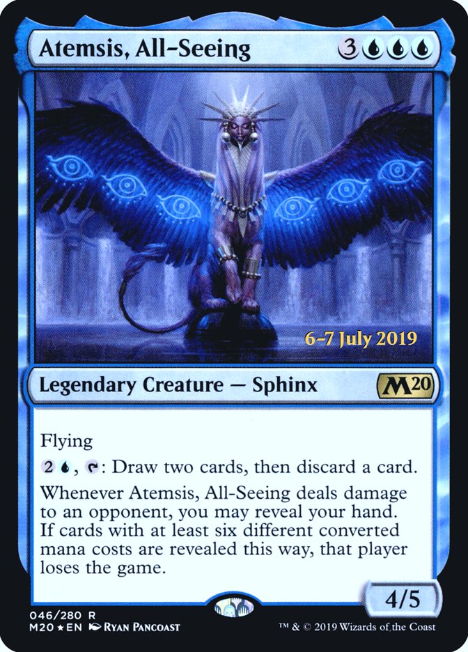 Atemsis, All-Seeing [Core Set 2020 Prerelease Promos] | Galaxy Games LLC