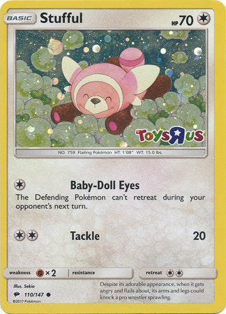 Stufful (110/147) (Toys R Us Promo) [Sun & Moon: Burning Shadows] | Galaxy Games LLC