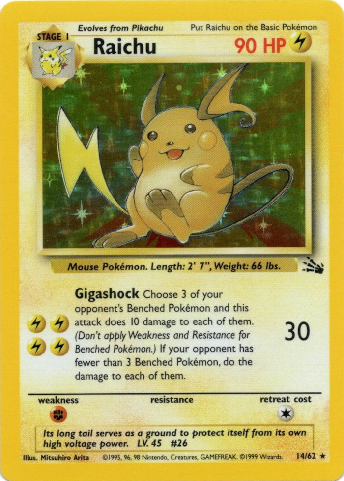 Raichu (14/62) [Fossil Unlimited] | Galaxy Games LLC