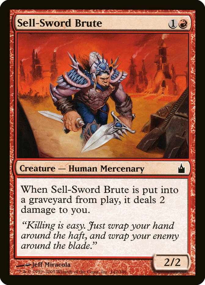Sell-Sword Brute [Ravnica: City of Guilds] | Galaxy Games LLC