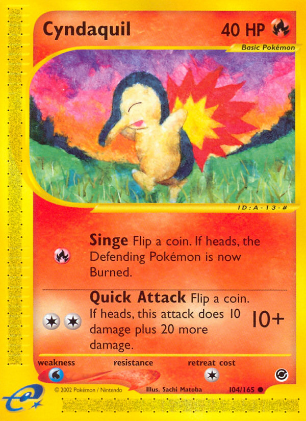 Cyndaquil (104/165) [Expedition: Base Set] | Galaxy Games LLC