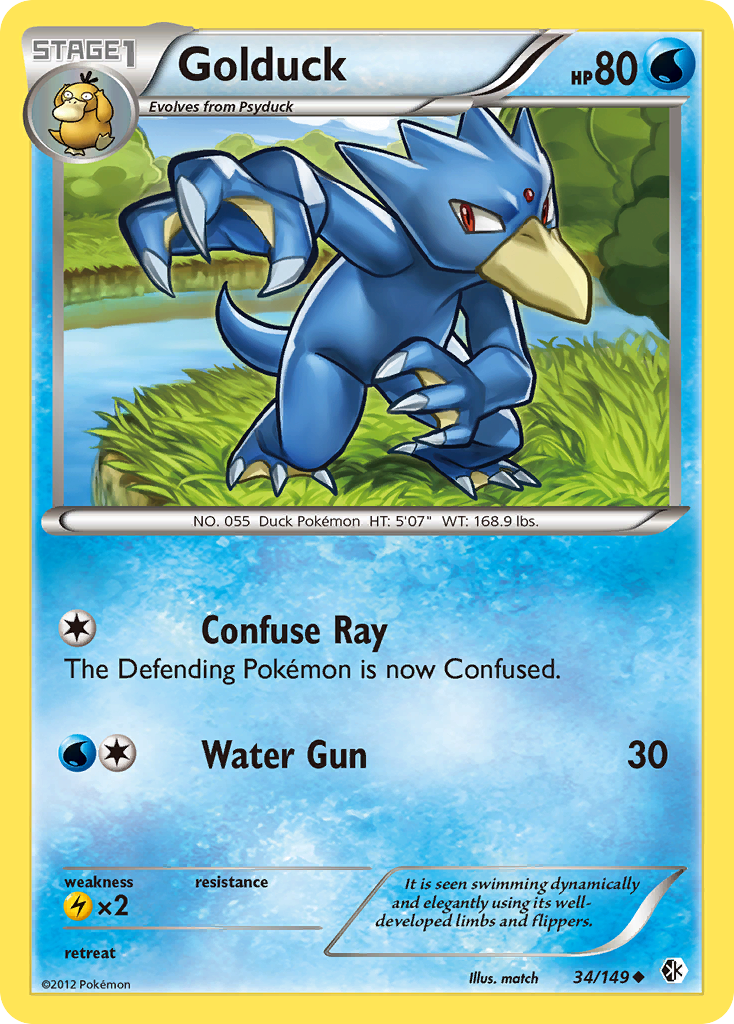 Golduck (34/149) [Black & White: Boundaries Crossed] | Galaxy Games LLC